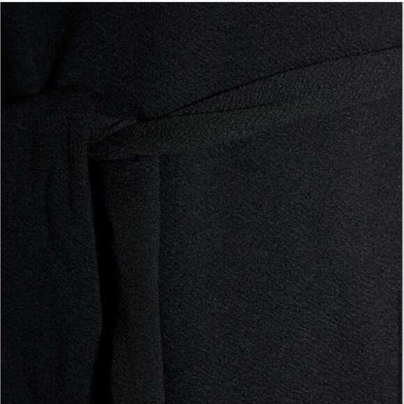 Zara Black Textured Dress with Belt Size Large - Picture 7 of 7